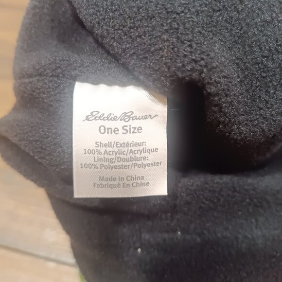 Eddie Bauer fleece lined winter pom beanie nordic hat - Picture 6 of 8